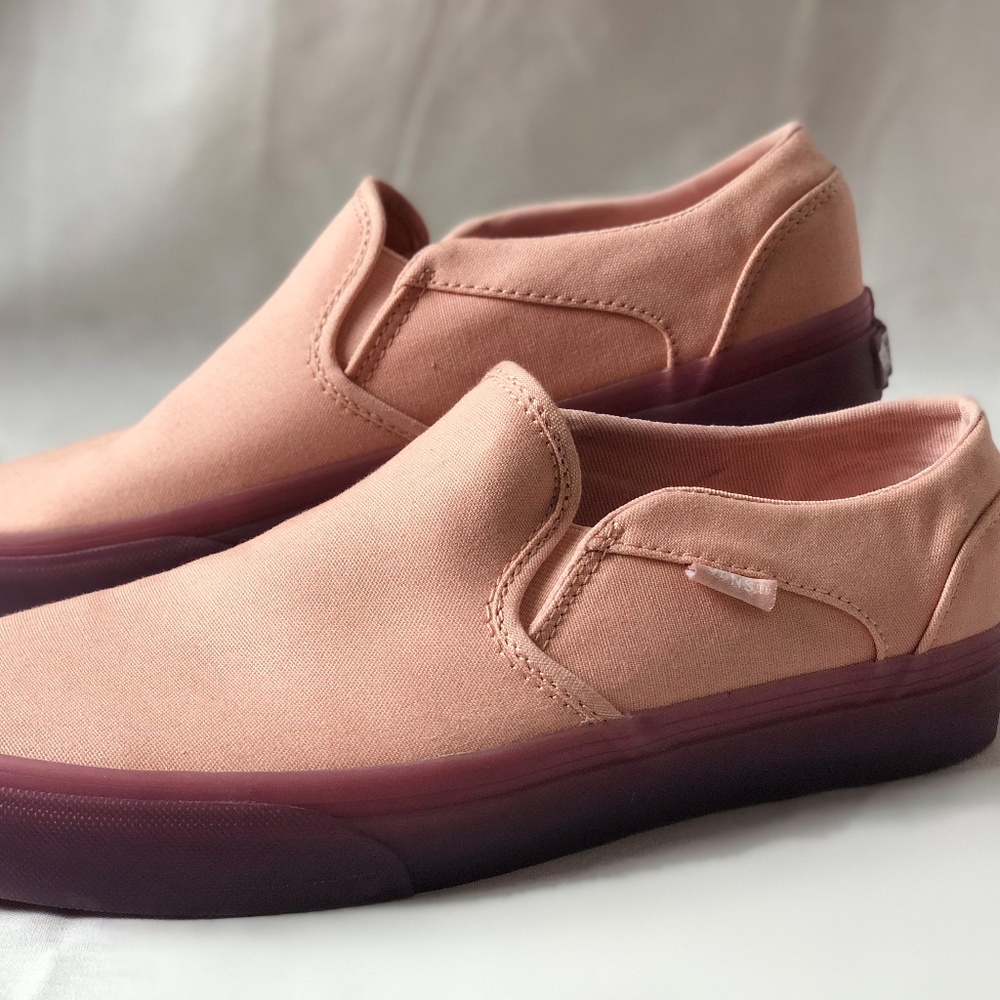 Vans Unisex Slip-On Shoes Lite Sepia Rose Surf. - Picture 3 of 7